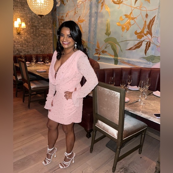 Oh Polly Pink Beaded Dress - Picture 7 of 7